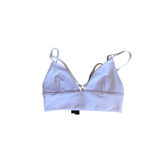 NWT Bebe White Summer Bralette - Picture 2 of 5